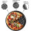 Forma de pizza perfurada de aço carbono de 30 cm (12 polegadas) 4