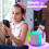 Ηχείο Bluetooth Luniquz K12Karaoke Μωβ 25W RGB Light 4