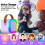 Ηχείο Bluetooth Luniquz K12Karaoke Μωβ 25W RGB Light 2
