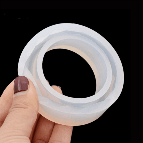 Molde de silicone para confecção de pulseiras redondas e curvas (8 peças) 2