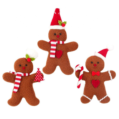 Ornamente de Crăciun cu omuleț de turtă dulce, 9,9 cm 2