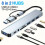 Hub USB-C Multiportas Dock 8 em 1 com USB 3.0, RJ45, SD, TF e PD 2