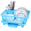 Lssam kitchen dish drying rack plastic single layer 4