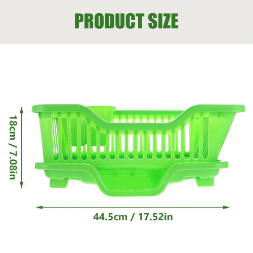 Lssam kitchen dish drying rack plastic single layer 2