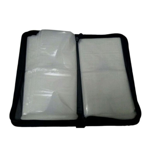 Étui de rangement robuste pour CD/DVD, capacité 80, avec fermeture éclair. 2