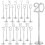 Wood Table Number Holders with Base 20 pcs 4