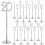 Wood Table Number Holders with Base 20 pcs 5