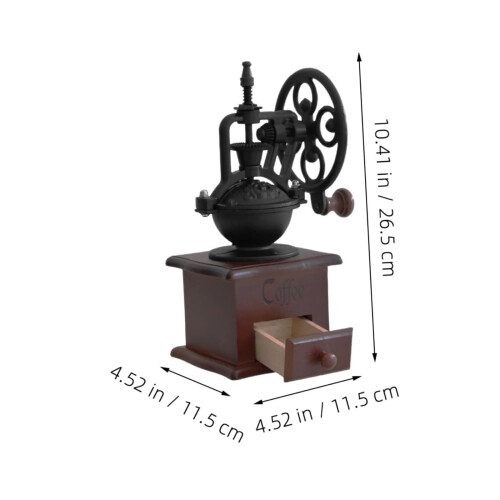 Lssam masticating juicer and manual coffee grinder wooden 2