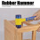 Rubber Mallet Double-Sided Soft Head12-inch Long Handle 7