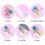 Nail Art Stickers with Dried Flowers 3D Design 3