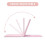 Rechargeable LED Makeup Mirror Pink Folding 3-Color Lighting 6