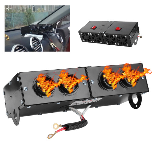 Bilvärmare för defroster 12V, 4 hål, 800W 2
