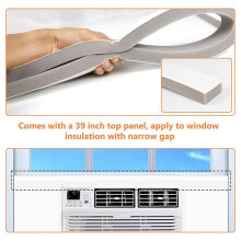 Window Air Conditioner Insulated Foam Panels,Surround Insulation Side Panel with Top Seal Strip Window AC Unit Indoor