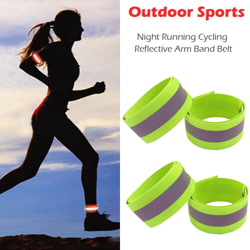Reflective Arm Belt for Night Running and Cycling4pcs 2