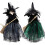 Witch Plush Doll Decoration 2 pcs Black Green 3