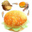 Pernă decorativă din bumbac PP pentru hamburger, 40 cm 7