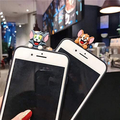 Tom & Jerry 3D doll phone holder with necklace strap 2