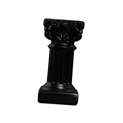 Classic Greek Statue Resin Pillar Desktop Decor Black 1