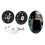 Luggage Caster Wheels Black 80mm x 24mm 2 pcs 7