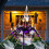 Husfou Halloween Spider Web Set with Light-up Spider and 8