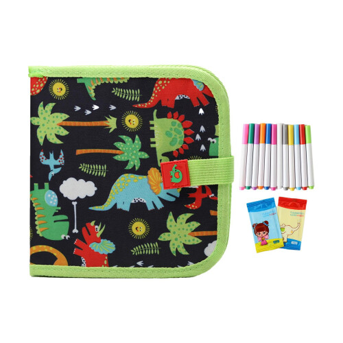 Kids Erasable Doodle Book Green Dinosaur 1 Piece 1