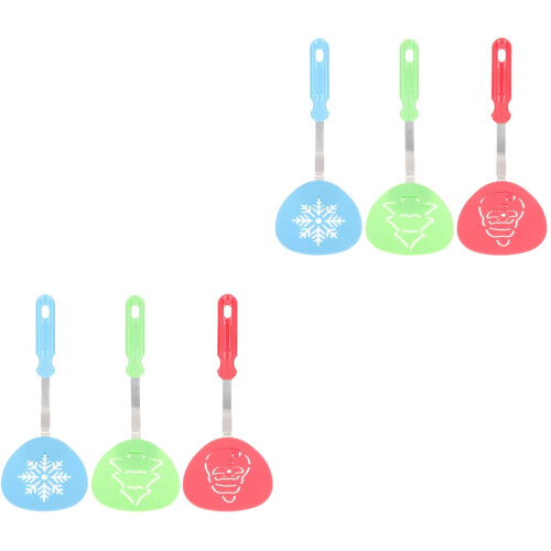 Christmas Spatulas Set for Baking and Grilling 6 Pieces 2