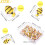 Bee Decor Resin Bumble Bee Embellishments 40 pcs 3