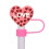 Valentine's Day silicone straw cover cap 1 piece 2