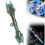 (Green) Lightsaber Fidget Spinner, Multifunction Double-Headed Retractable Lightsaber 1