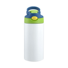 Kids insulated stainless steel water bottle 360ml straw lid