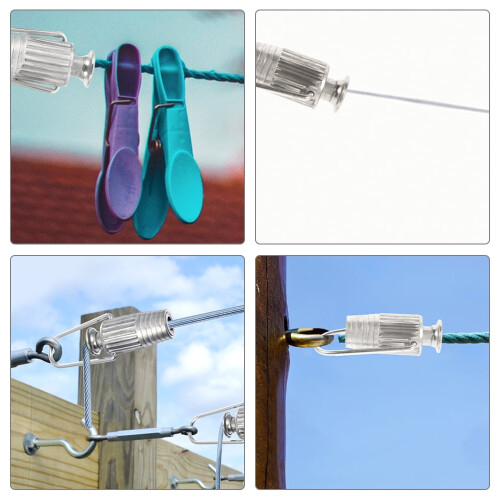 Clothesline Wire Tightener Aluminum Heavy Duty 1 Pack 2