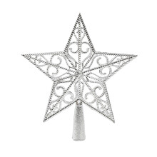 Christmas Star Tree Topper Compatible Pretxorve Silver