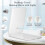 Rechargeable LED Makeup Mirror White Folding 3 Lighting 5