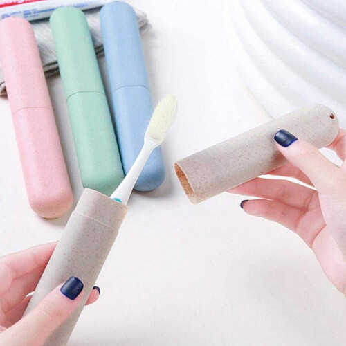Wheat Straw Toothbrush Case 4-Pack 4 Colors 2
