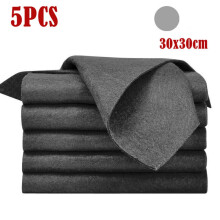 Glass Cleaning Cloths Microfiber Reusable 5 Pcs