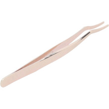 Lash Tweezers Stainless Steel Gold 1 Pair