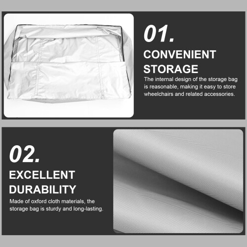 Folding Wheelchair Travel Bag Durable Storage Pouch 1