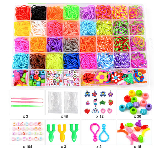 Loom Bands Kit for Bracelet Making 2500 Pieces 1