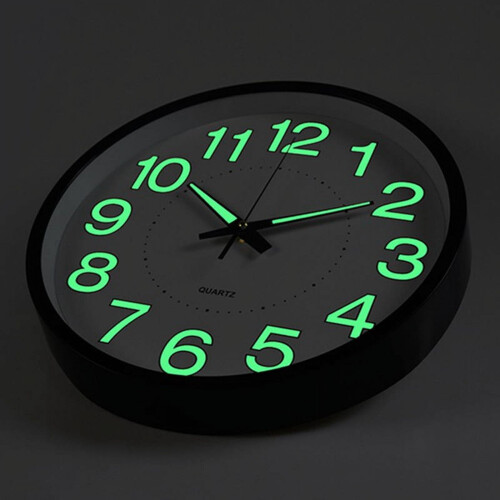 Luminous Wall Clock Silent Night Light 30cm 1