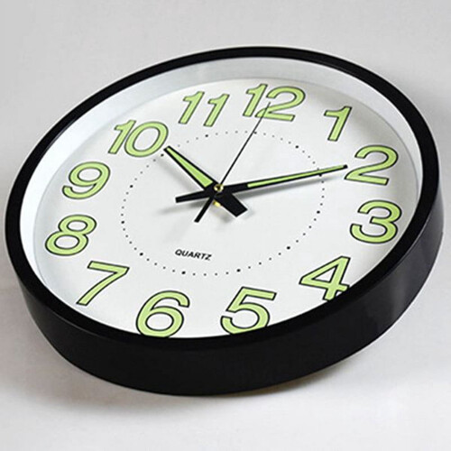 Luminous Wall Clock Silent Night Light 30cm 2