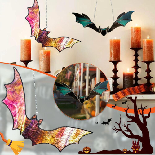 Blue Gothic Bat Pendant Decoration for Halloween Party 1