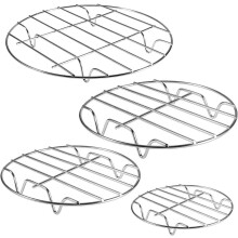 POWKOL stainless steel steamer racks set 4 pcs 7-10 inch