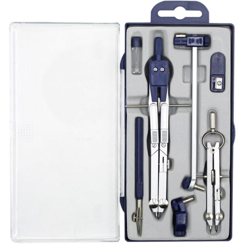 Stainless Steel Compass Set Geometry Drafting 5-Piece 2