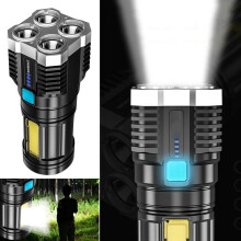 Rechargeable LED Flashlight High Lumens 100000LM Waterproof