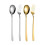 Gold Stainless Steel Fork Spoon Long Handle 1pc 8