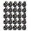Black Rope Cord Locks Plastic Toggle25pcs 2