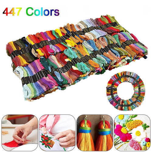 DMC cotton embroidery floss thread 447 pcs multi-color