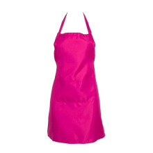 Women's Rose Red Apron 75x65cm with Pocket