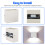 LNGOOR LED wall sconce cube up-down light white 6