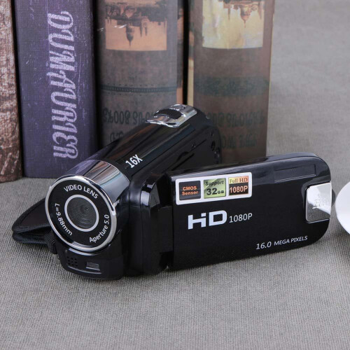 Langt videokamera, 270 rotation, 16 MP, 32 GB, sort 1